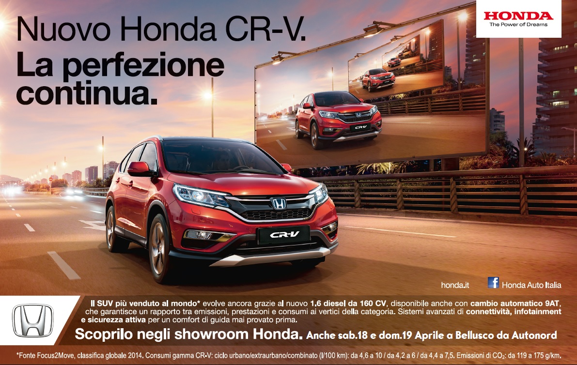 Honda CRV 2015 Scoprila con Autonord