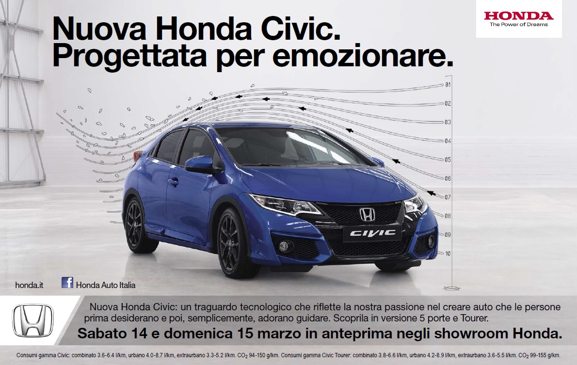 Presentazione Nuova Honda Civic 14/15 Marzo 2015